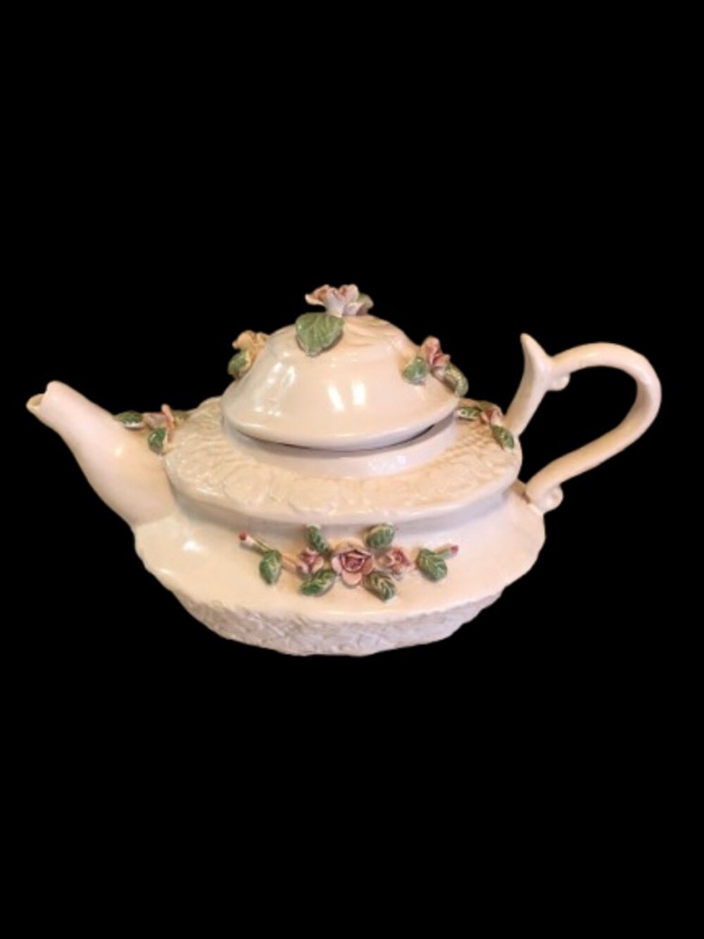 Vintage Cottage coffee/Tea Ceramic Pot